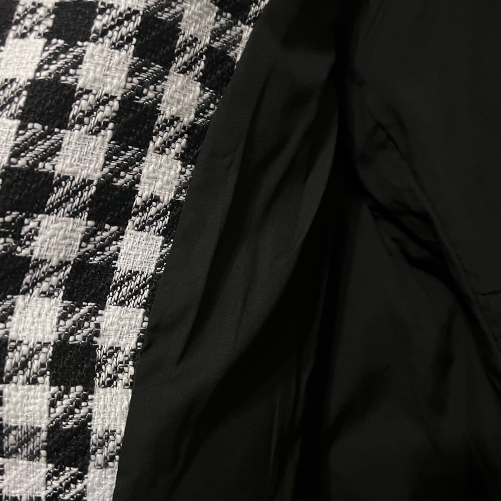 Rachel Zoe Plaid Cropped Blazer Women's Size L Academia Preppy. NWT - Picture 7 of 9
